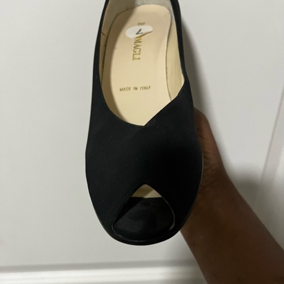 Bruno Magli  black shoe open toe - Picture 6 of 8